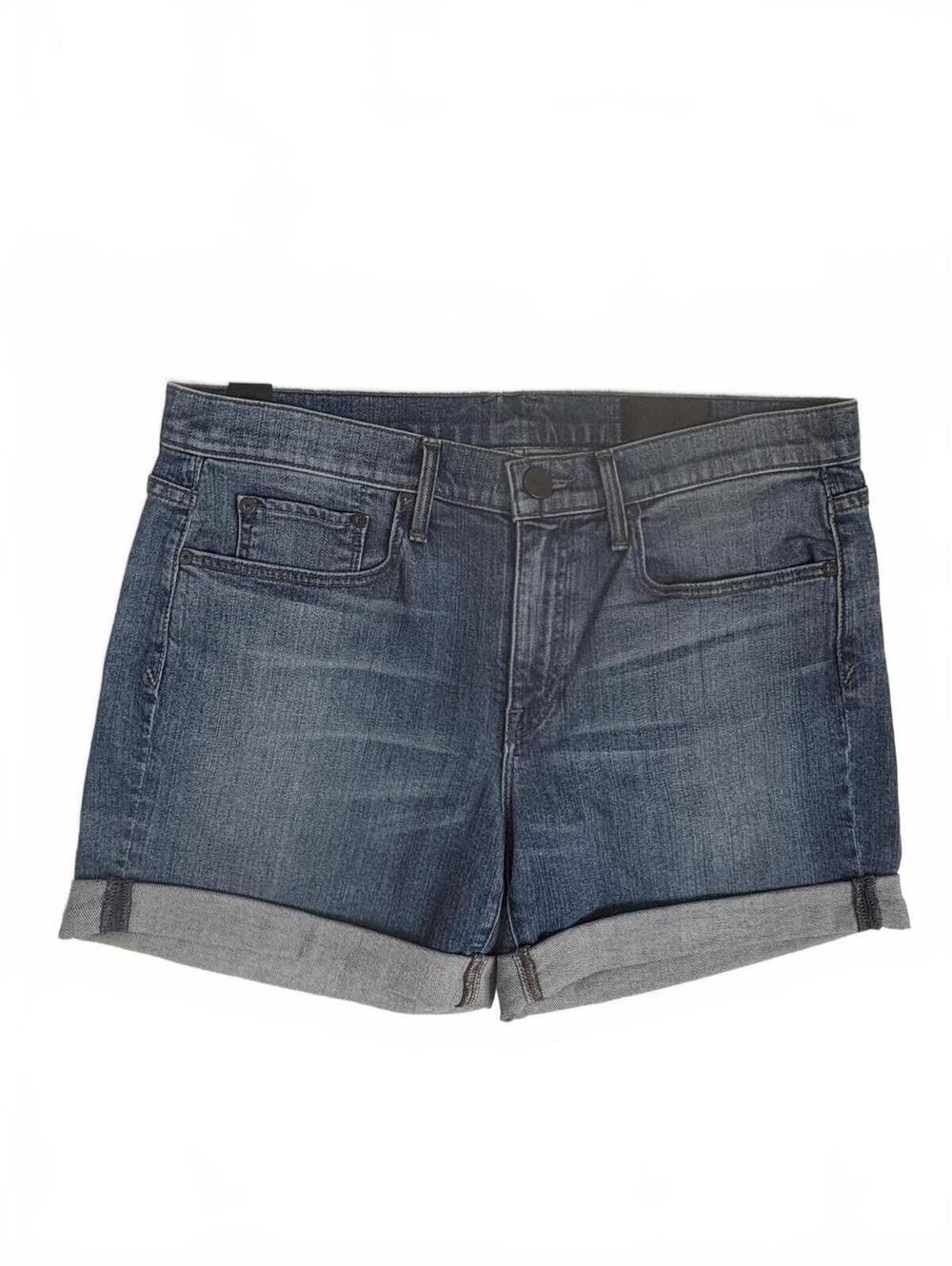 Vince | Women’s Mason Relaxed Rolled Denim Jean Shorts Medium Dark Wash Size 28